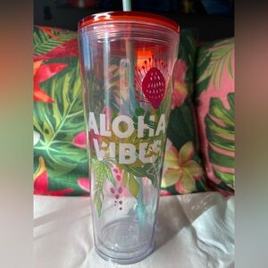 Starbucks Aloha Vibes Tropical Tumbler 24 Oz